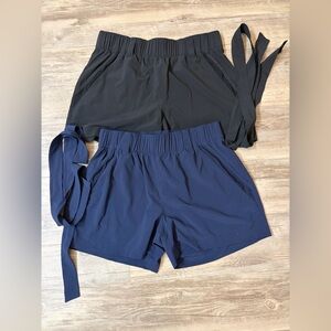 Eddie Bauer Women's High Waist Shorts in Black and Navy